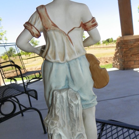 Tall Vintage Figurine Candrea Porcelain Set Man Women - Picture 14 of 16